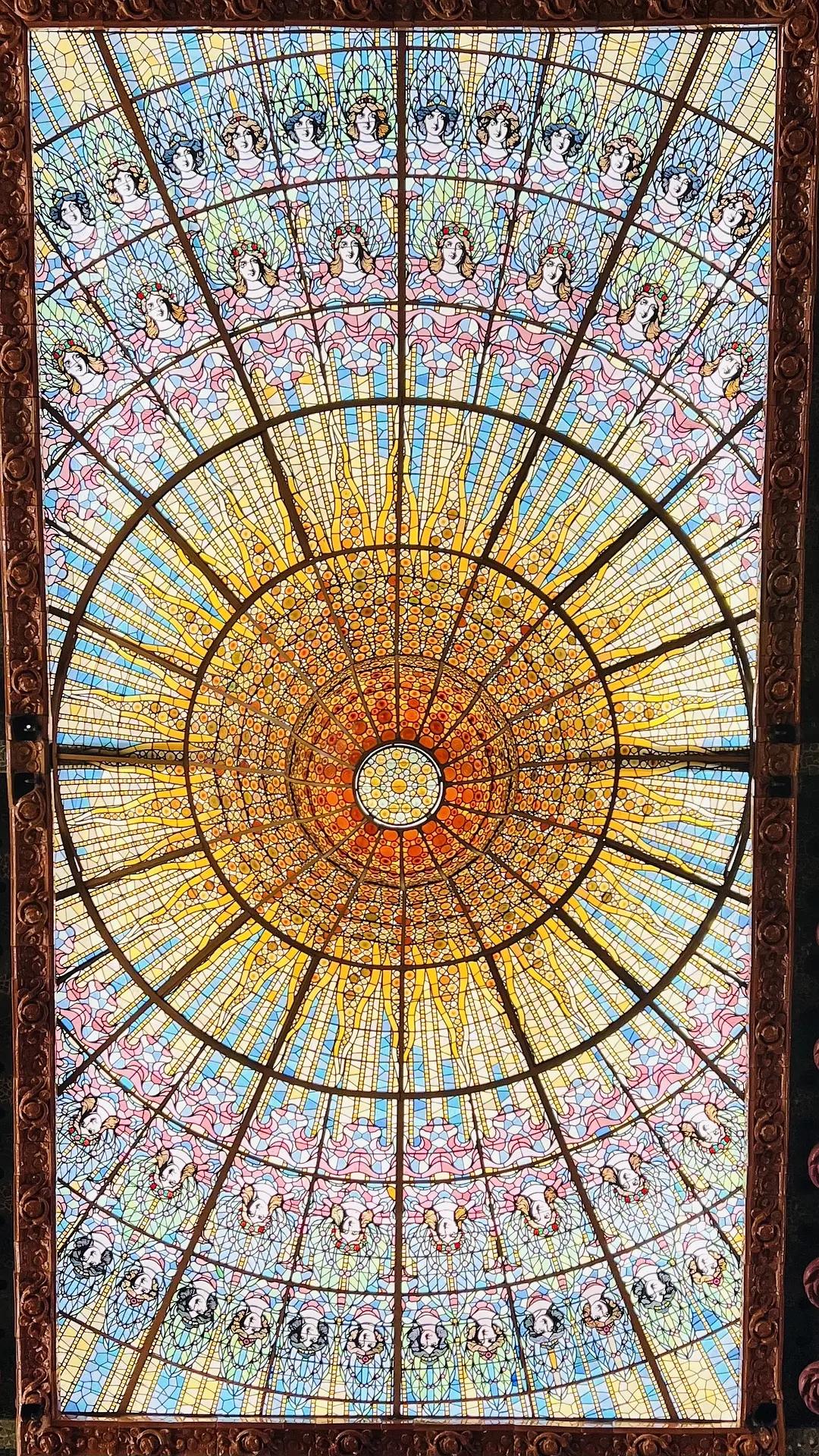 Glass Dome and Stained Glass Windows