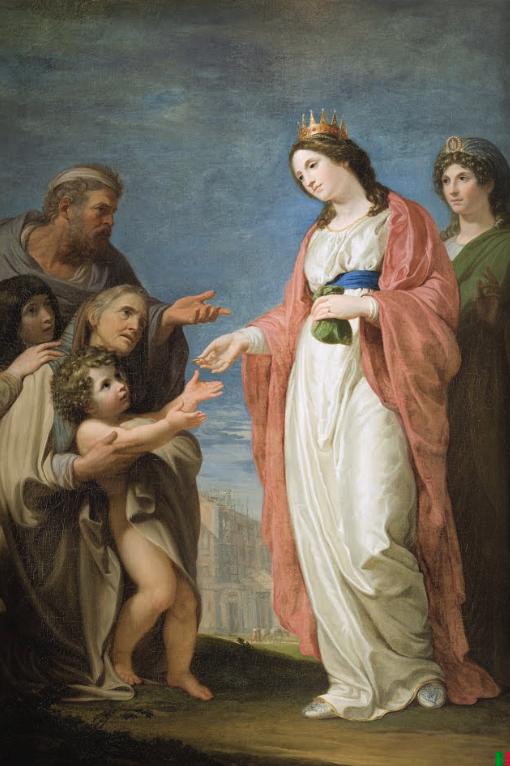 Macaristan Kraliçesi Azize Elizabeth İhtiyacı Olanlara Yardım Ediyor