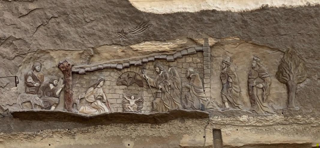 Relief: The Nativity of Jesus and the Visit of The Three Magi