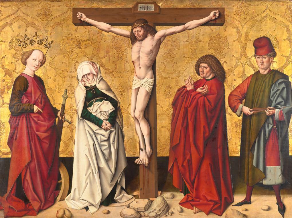 Christ at the Cross with Saints
