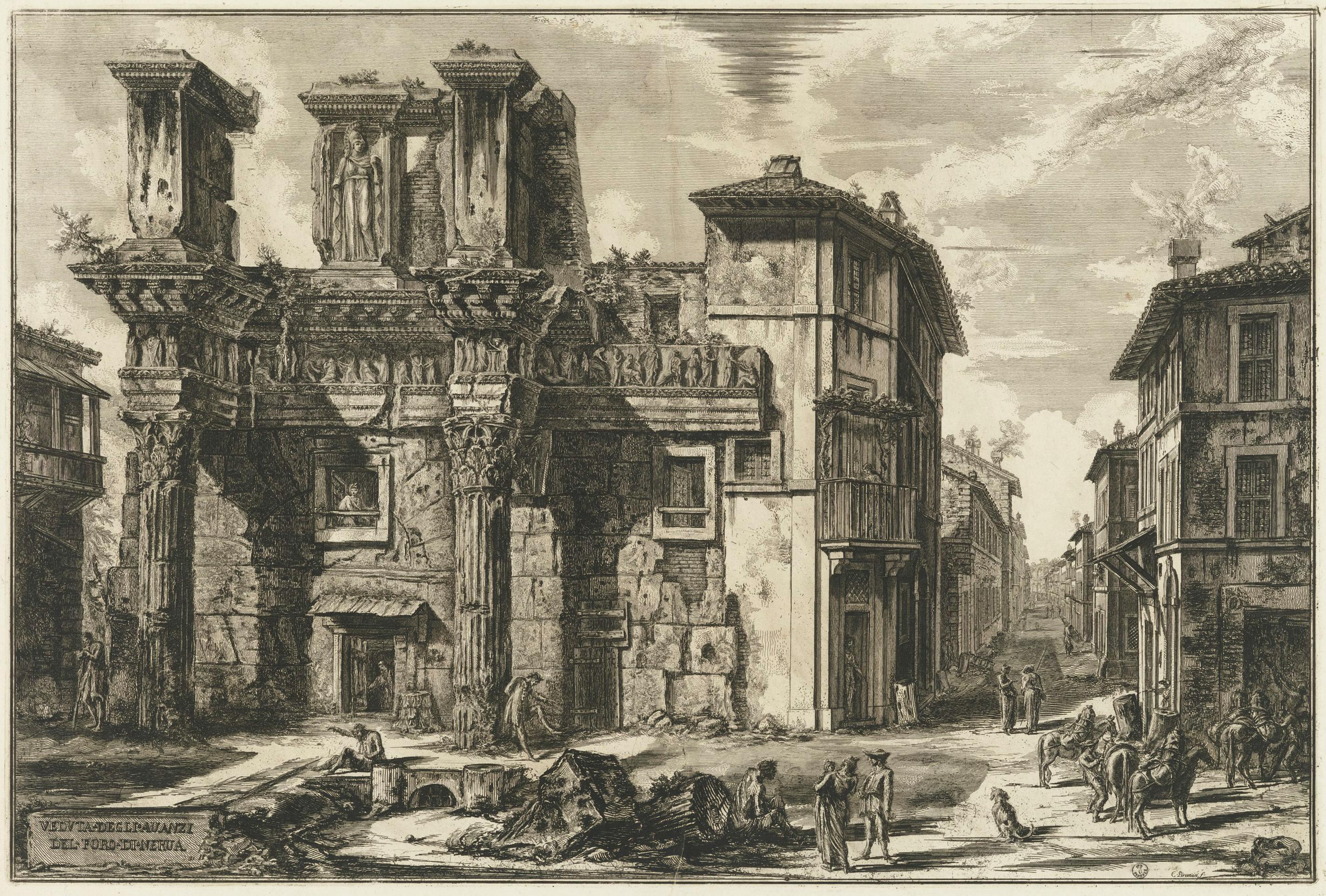 Rovine del Terme Antoniane in 'Vedute di Roma'
