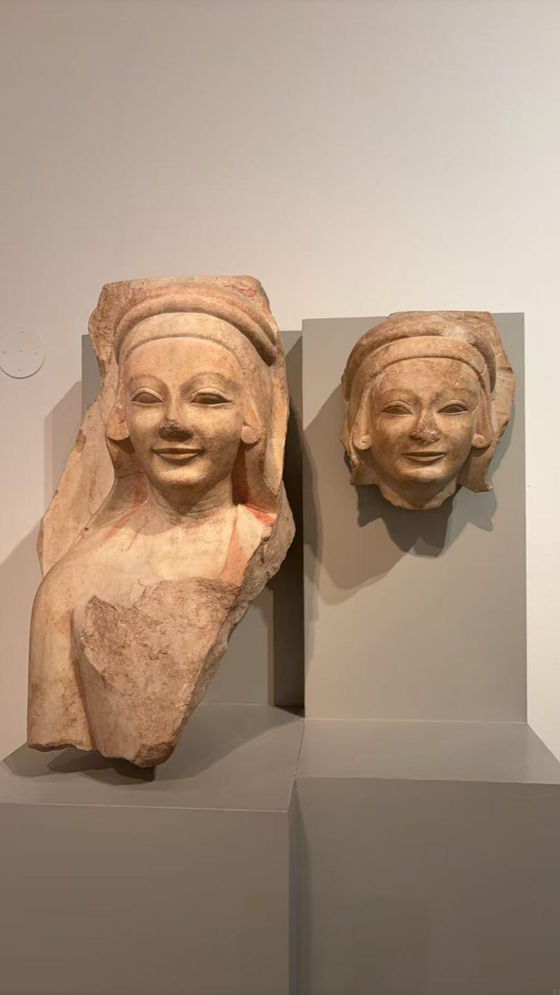 Female Relief Head (Fragment of a Column Drum)