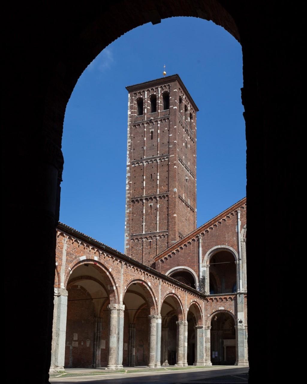 The Courtyard of Anspert and the Bell Towers