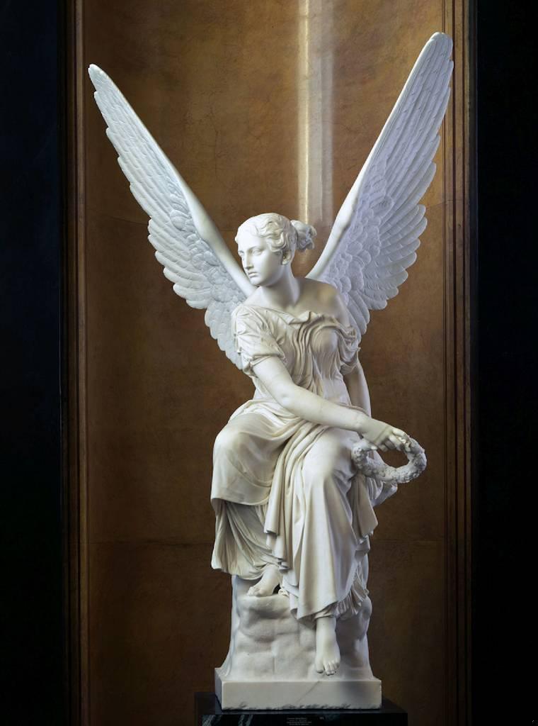 Seated Victoria Throwing a Garland