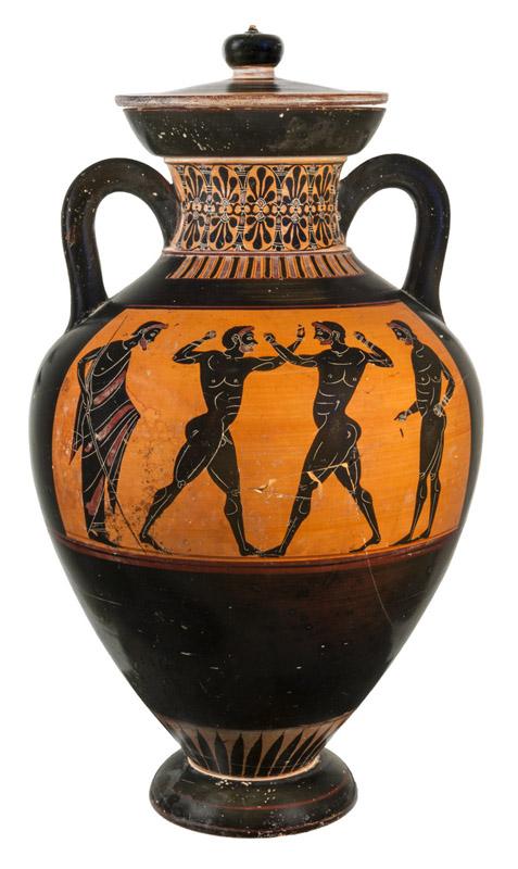 Panathenaic Amphora with Lid