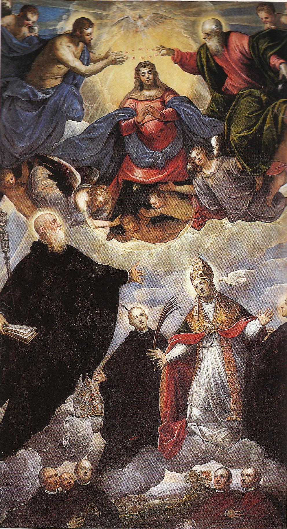 The Coronation of the Virgin with Saint Benedict, other Benedictine Saints, and Patrons