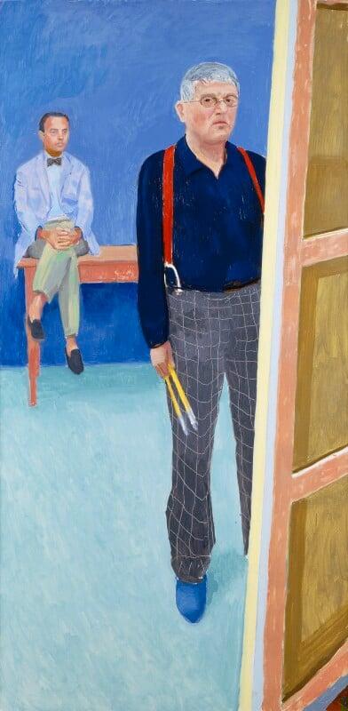 Self-Portrait with Charlie (David Hockney; Charles Dare Scheips)