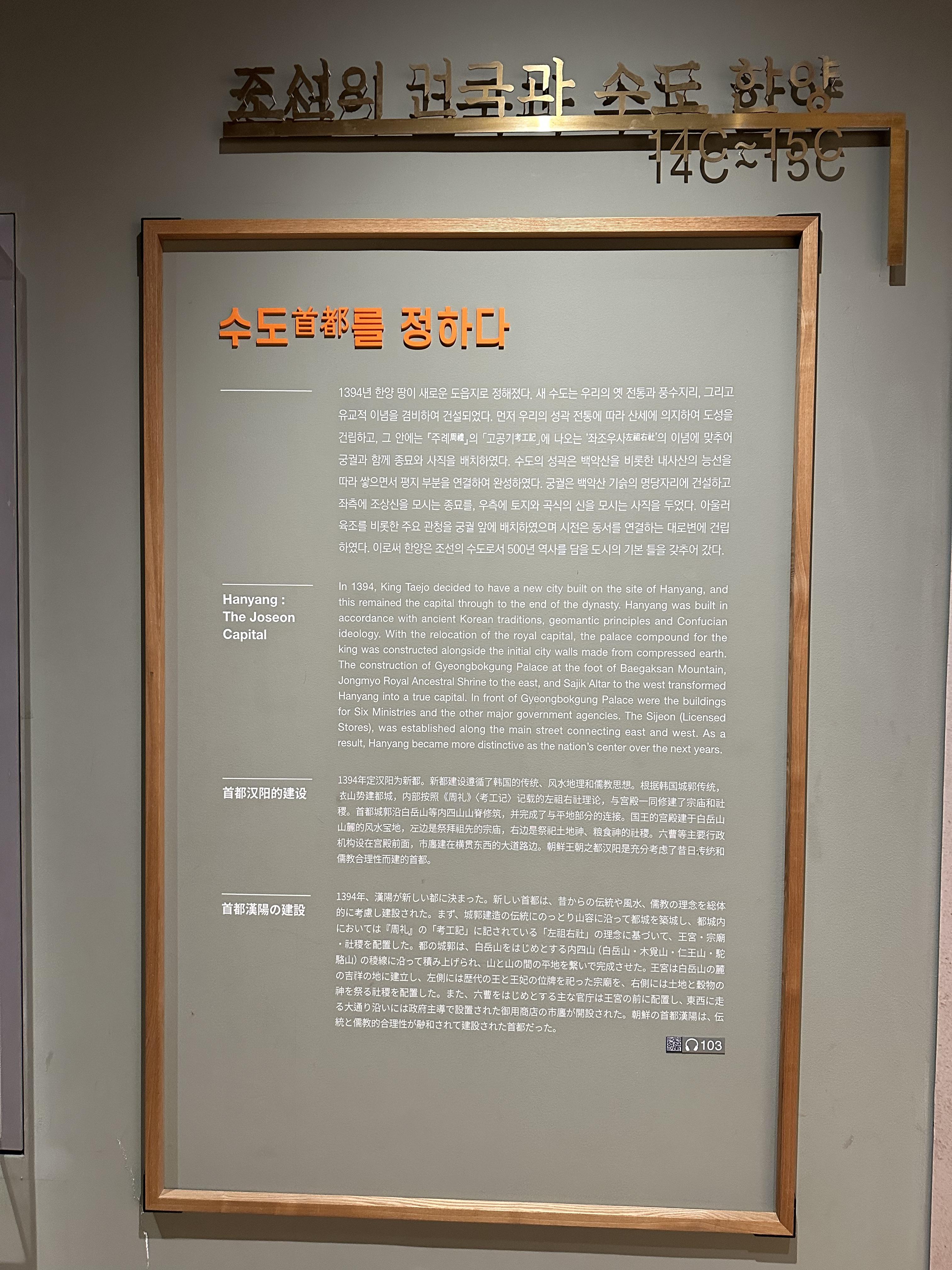 1.1 Joseon'un Kuruluşu ve Başkent Hanyang (14-15. yüzyıl)