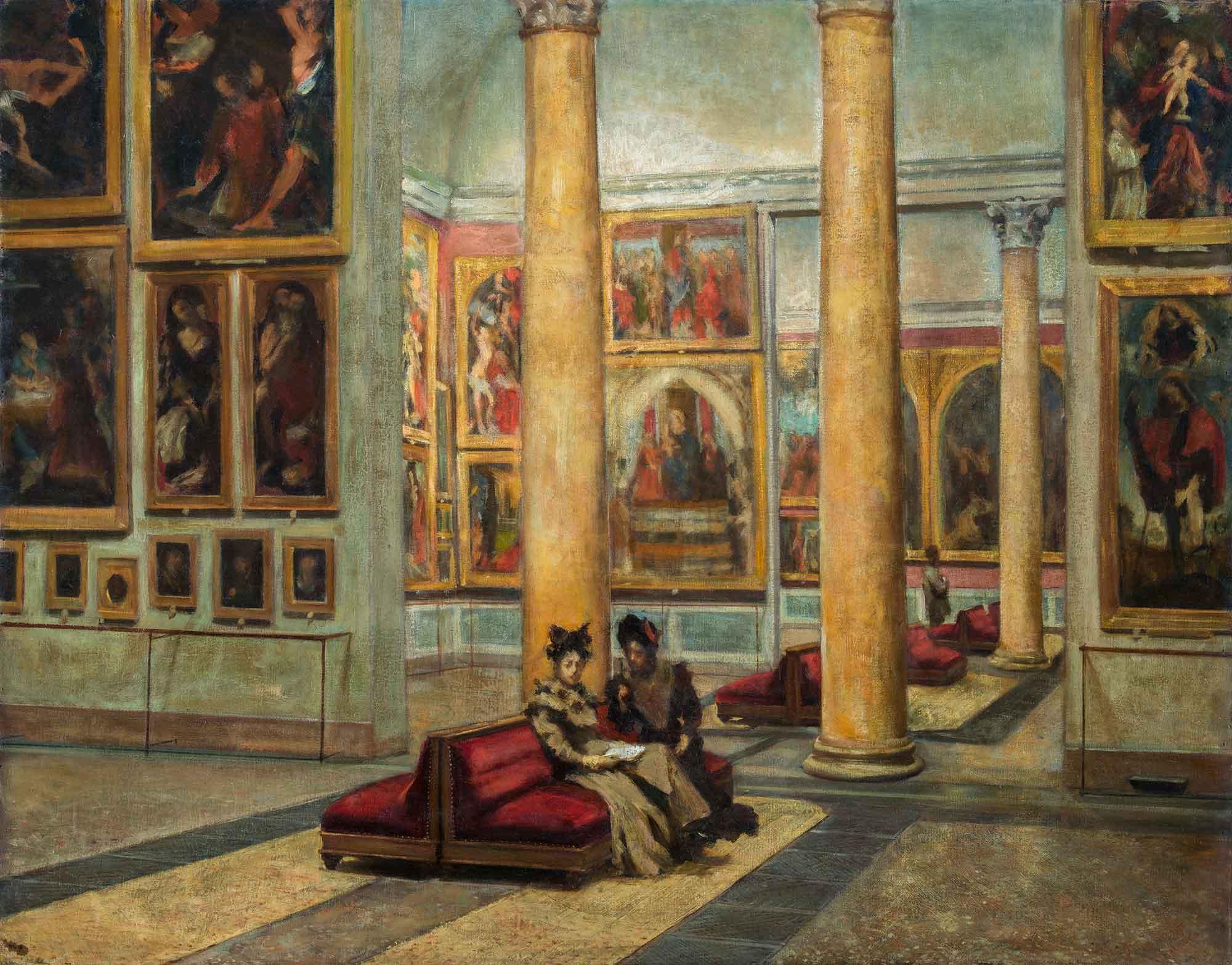 Interior of the Pinacoteca di Brera