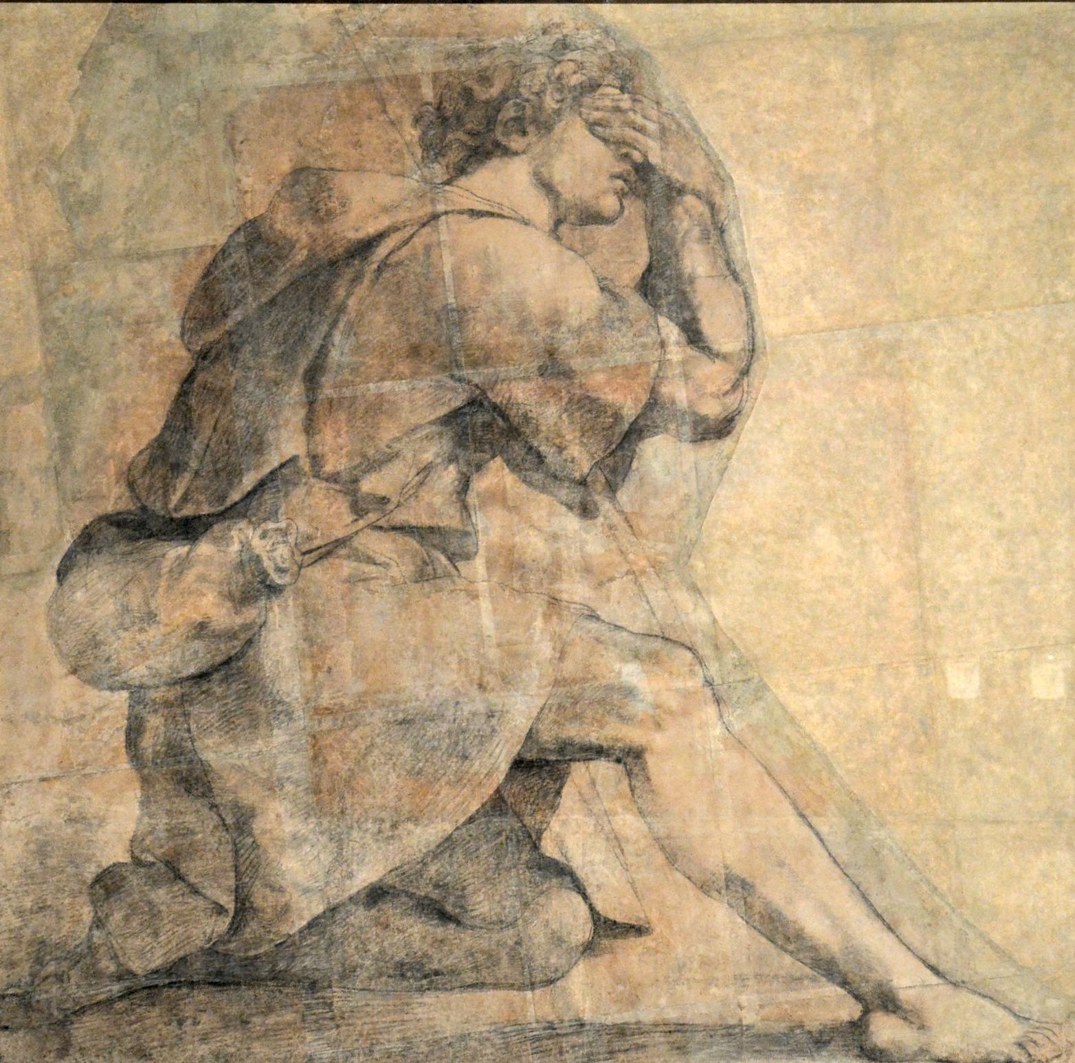 Musa'nın Yanan Çalı Önündeki Taslağı