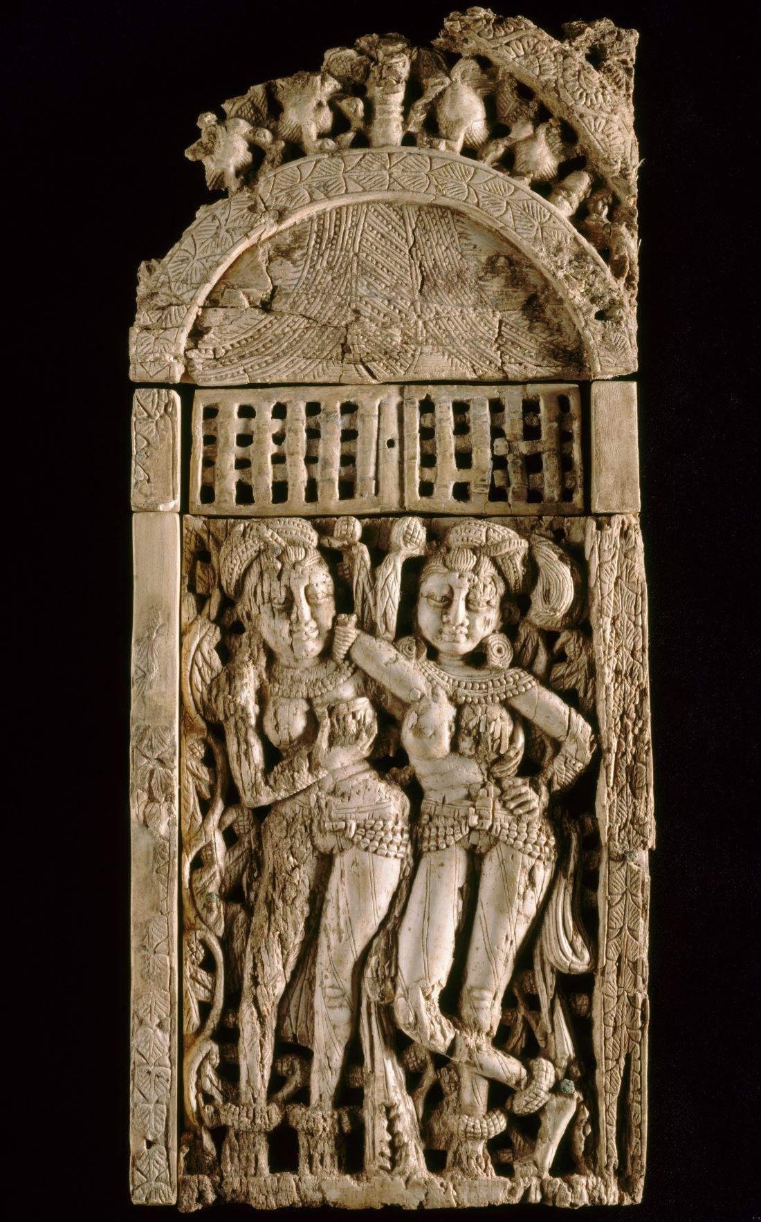 Two Female Figures under a Portico (Treasure of Begram)