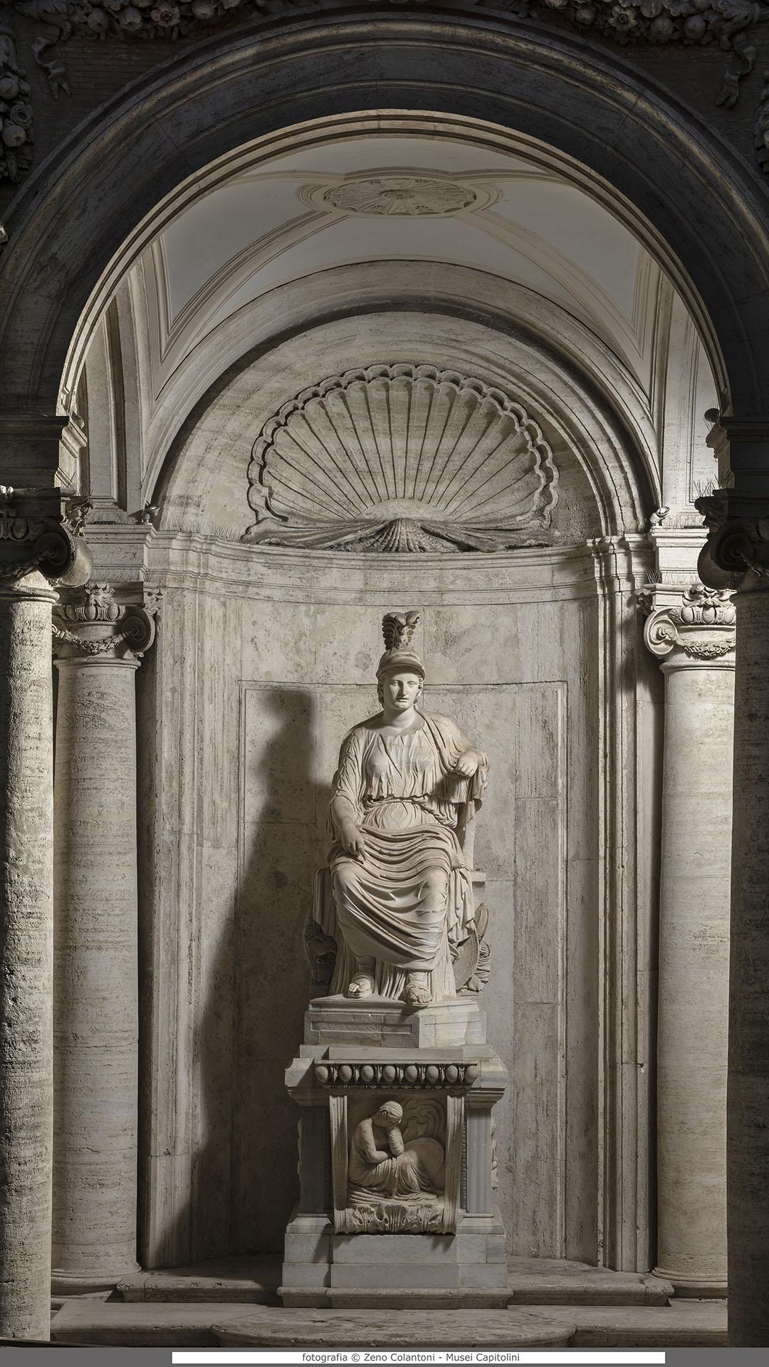 Goddess Rome and Barbarians