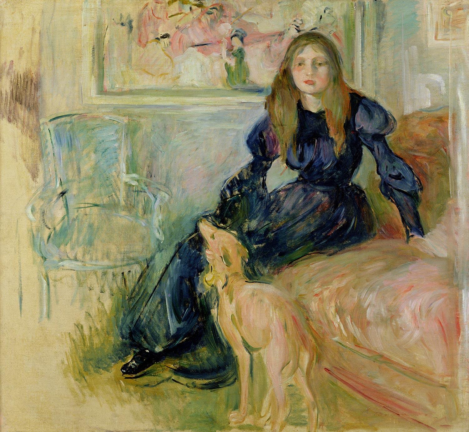 Julie Manet and Her Greyhound Laërte