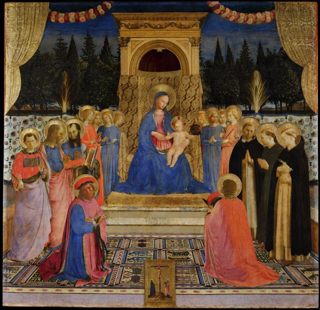 The Madonna and Child Enthroned with Eight Angels