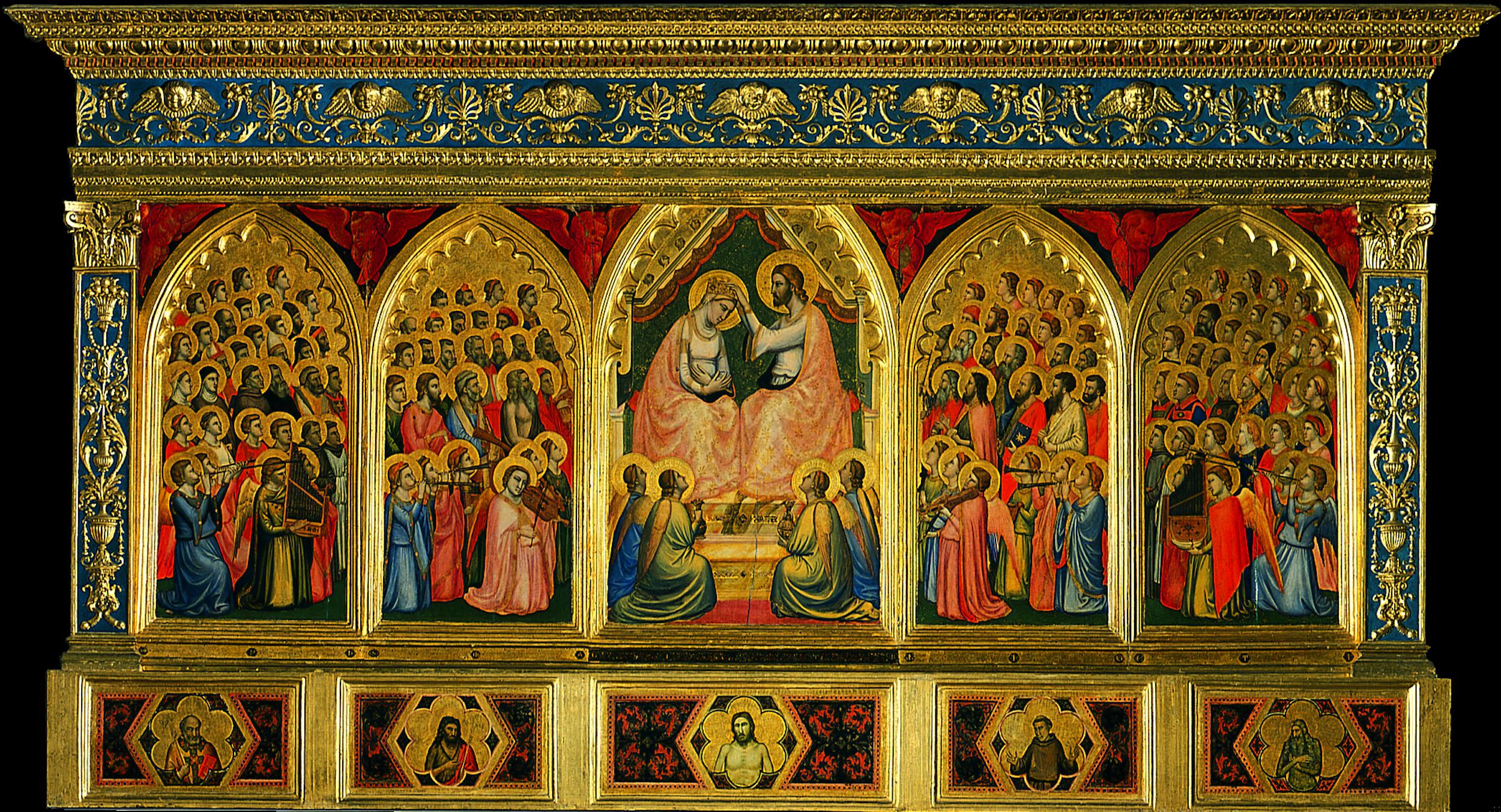 The Coronation of the Virgin among Angels and Saints (Baroncelli Polyptych)
