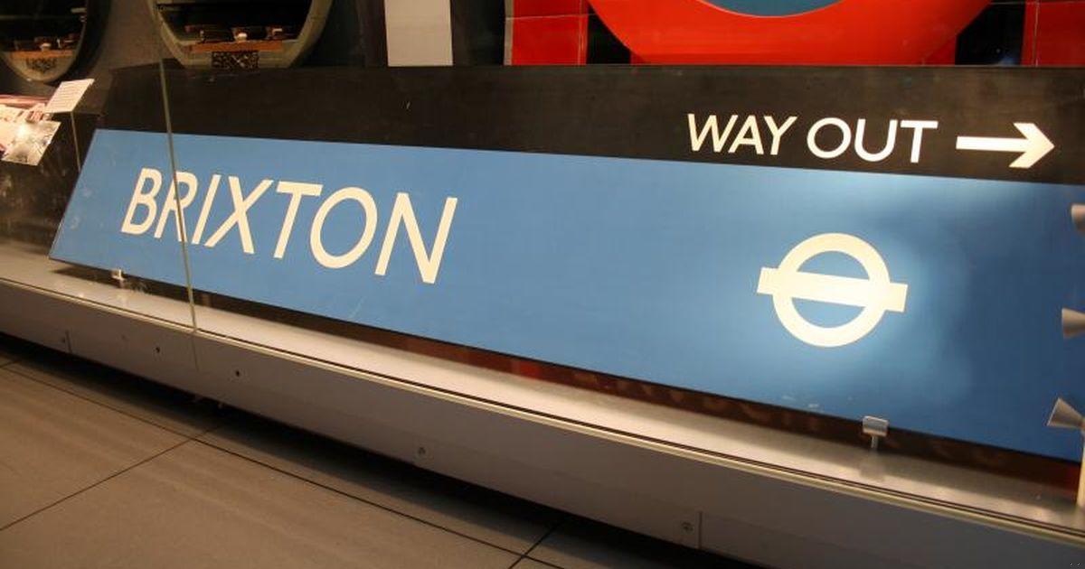 Station Frieze Sign; Nameplate from the Platforms at Brixton Station, 1971 - 1998