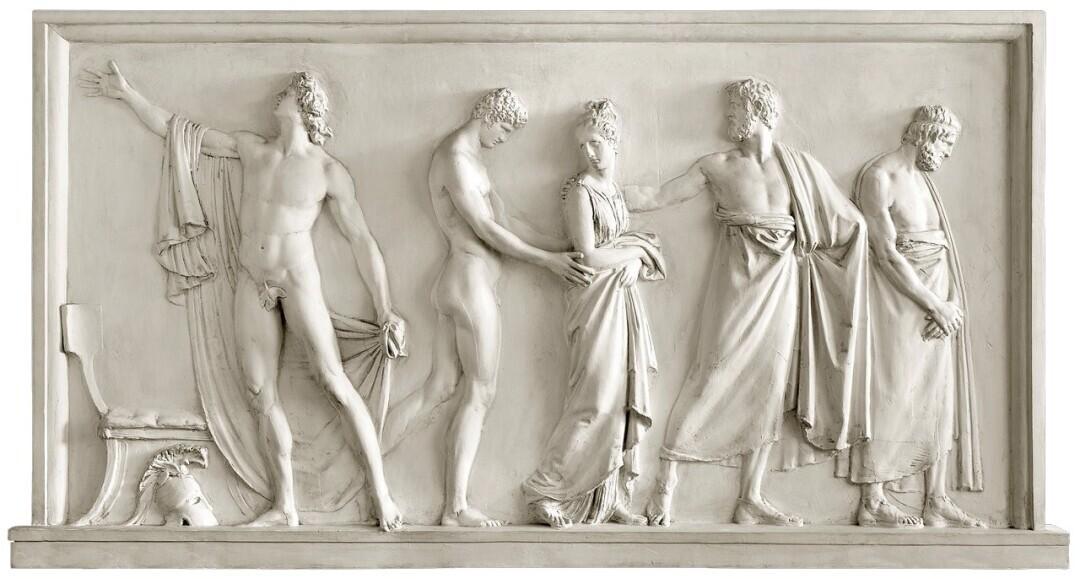 Briseis Delivered by Achilles to the Heralds of Agamemnon