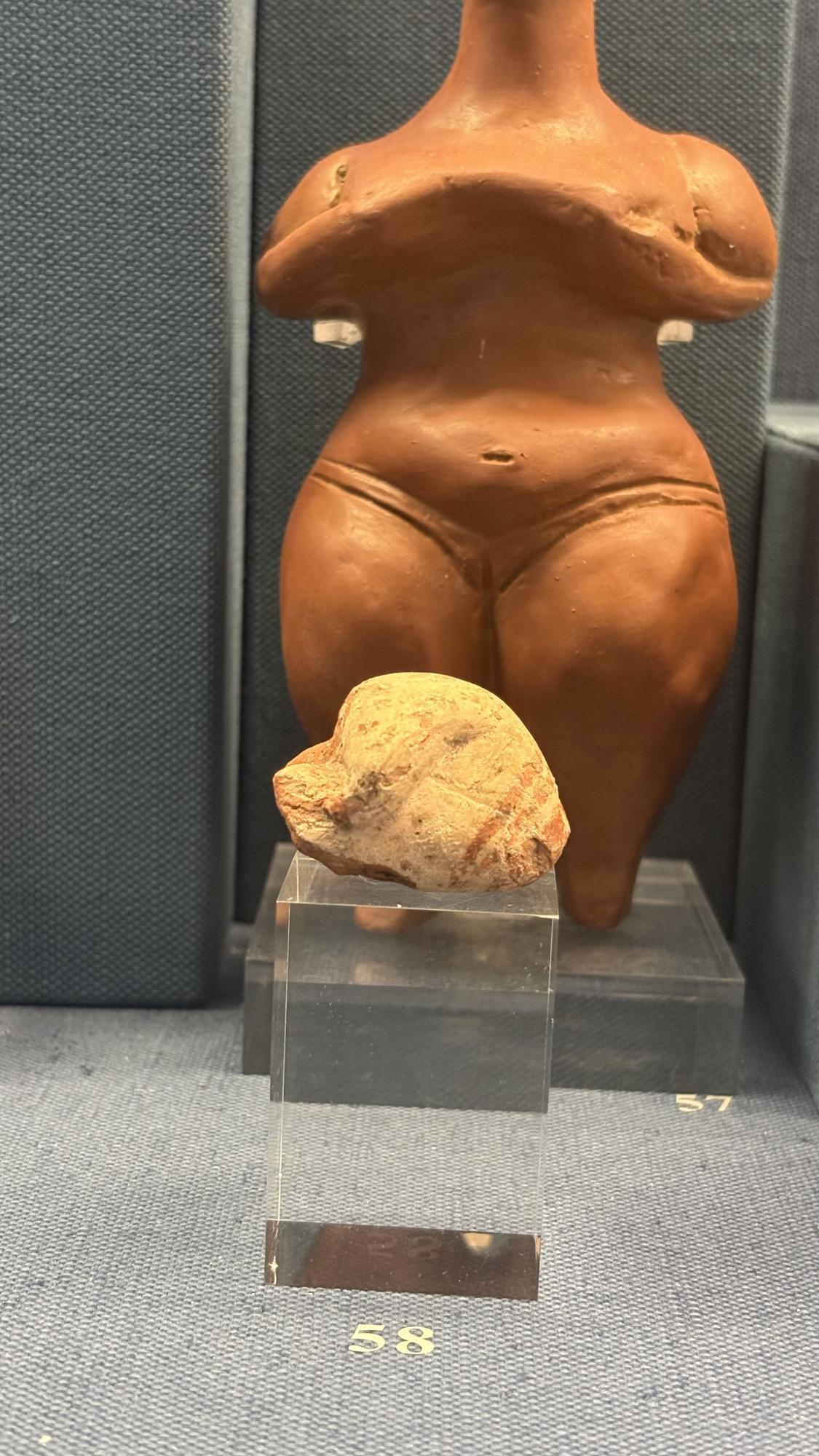 Clay Naturalistic Figurine of a Female Form