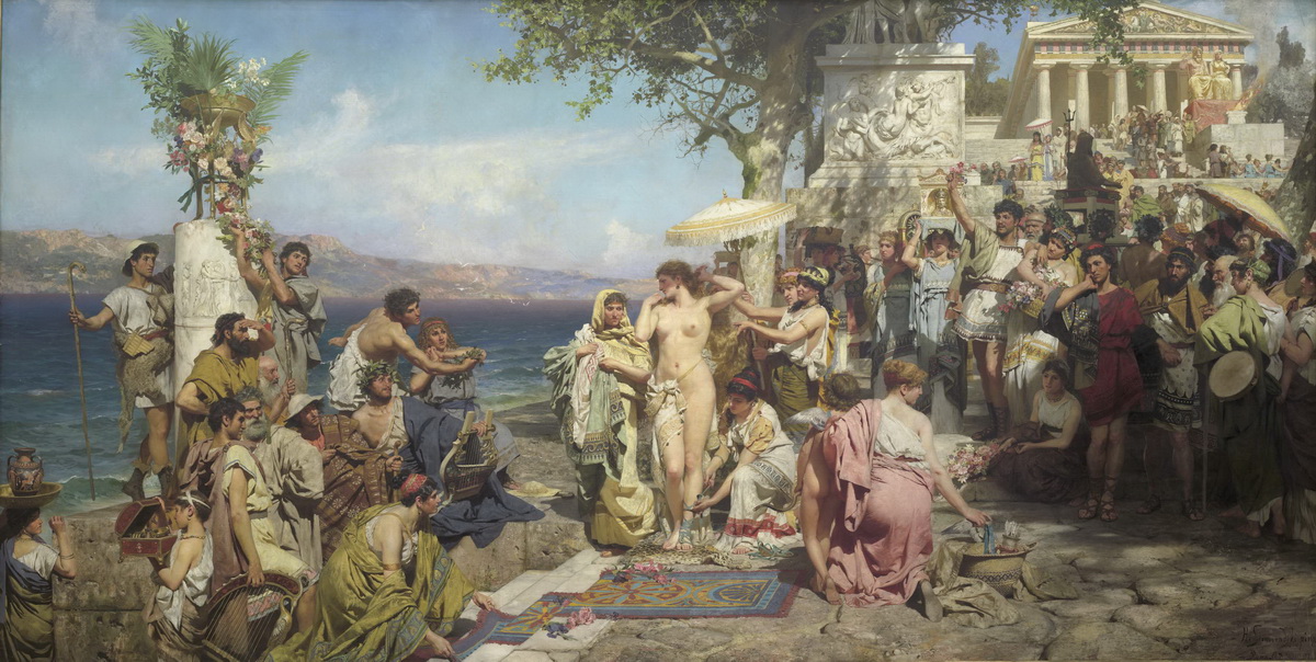 Phryne at the Poseidonia in Eleusis