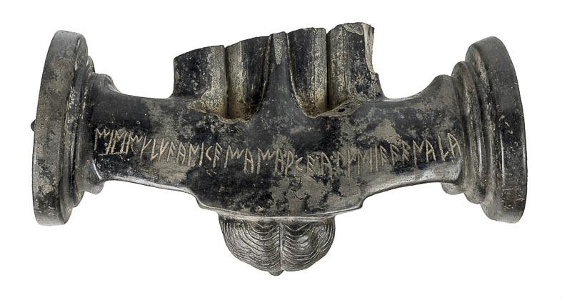 Oinochoe Handle with Votive Inscription