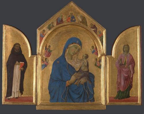 The Virgin and Child with Saint Dominic and Saint Aurea