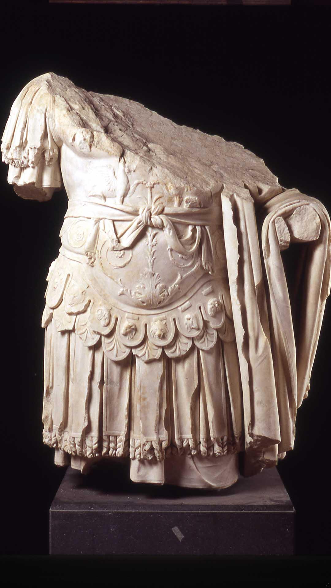 Two Statues (In Armour and Roman Toga)