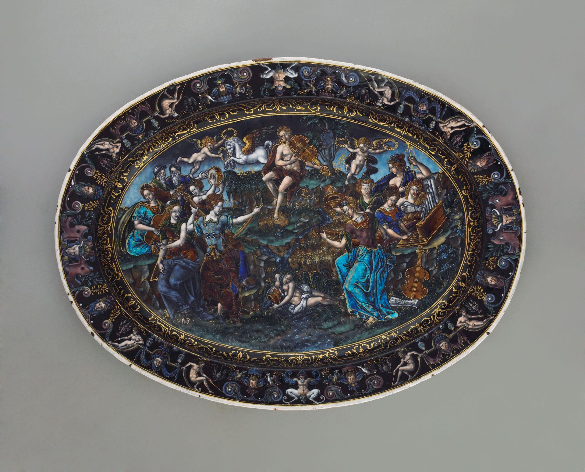 Platter: Apollo and the Muses