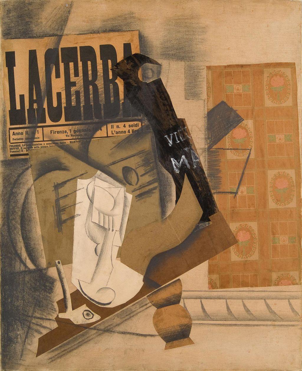 Pipe, Glass, and Bottle of Vieux Marc