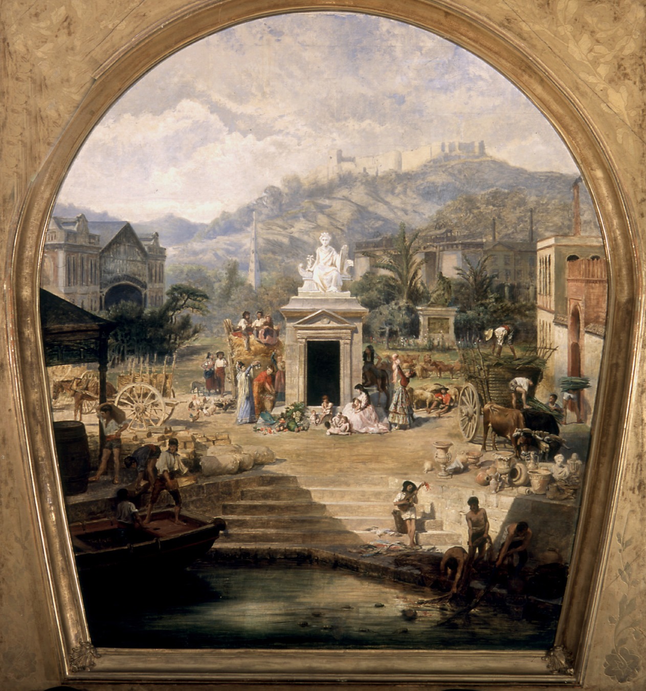 Allegory of the History, Industry, and Commerce of Malaga (Sketch for the Ceiling of the Cervantes Theatre in the City of Malaga)